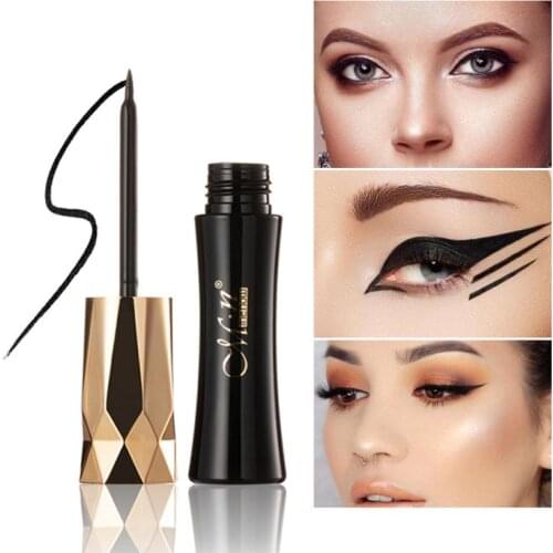 Eyeliner Black Quick-drying Waterproof Long Lasting Fine Texture Eyeliner Smudge-Proof Eye Makeup Suitable For Beginners TSLM1