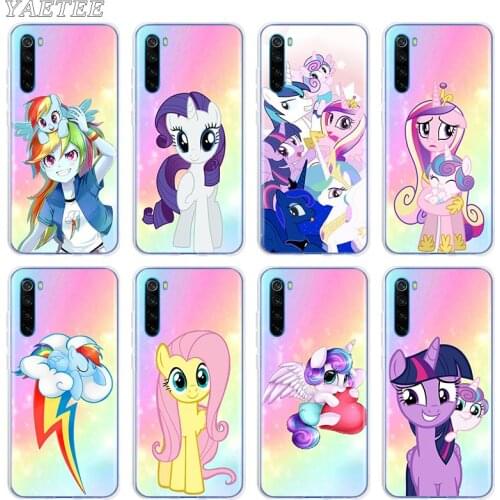 Silicone Case For Xiaomi Redmi Note 9 9S 8 Pro 8T 7 Redmi 9 9A 9C 8 8A 7 7A 6 Ultra Thin Clear Back Shell Cover My Little Pony
