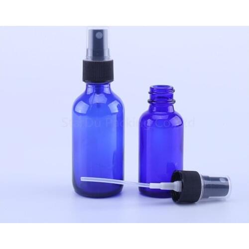 100pcs 30ml 60ml blue Empty Glass Spray Bottle for Perfume ,60cc Container Refillable Cosmetic Atomizer bottles