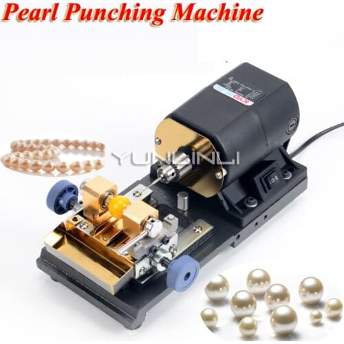 Bench Driller Pearl Punching Machine Small Household Electric Jade Beeswax Punch Drilling Machine Tool Equipment DKJ