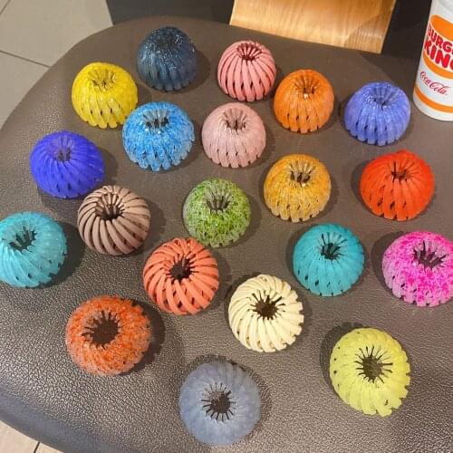 Fashion Women Crystal Hair Claw Horsetail Buckle Hair Clip Bird Nest Expanding Hair Accessories Female Ponytail Headwear