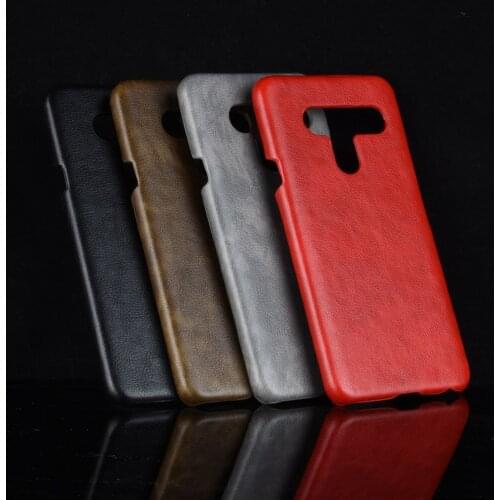 Slim Cases For LG V40 ThinQ Case Litchi Skin Pattern PU Leather and PC Book Cover For LG V40 / V40 ThinQ 2018 Phone Case