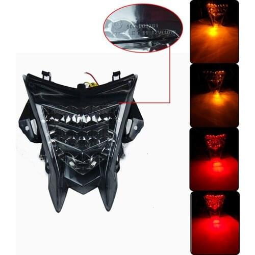 With E-mark For BMW S1000RR S1000R HP4 2010 2011 2012 2013 2014 2015 Led Rear Tail Light Integrated Turn Signals 100% Brand New