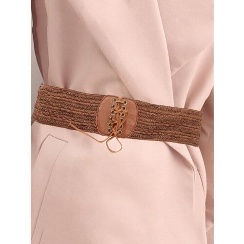 New Fashion Women Ethnic Style Women Waist Belt Corset Girdle With Bow Tie Knot Dress Accessories For Wedding Party