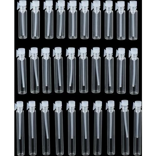 1/2/3 ml Mini Glass Perfume Small Sample Vials Perfume Bottle Fragrance Bottle Laboratory Liquid Test Tube Trial Bottle