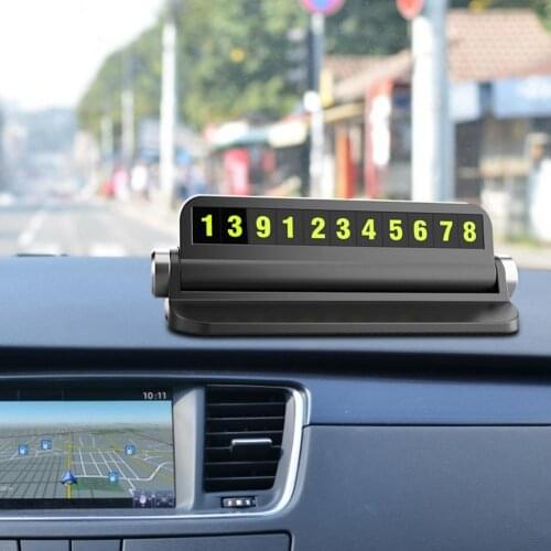 1pc Car Temporary Parking Card Phone Number Card Plate Telephone Number Car Park Stop Automobile Accessories Car-styling