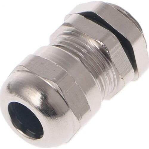 3PCS Stainless Steel PG7 3.0-6.5mm Waterproof Connector Metal Fixing Cable Gland