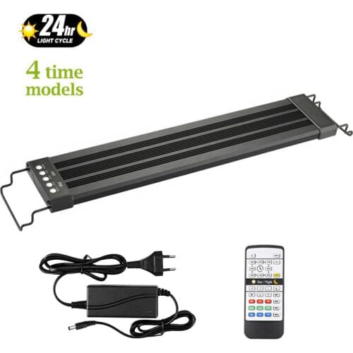Aquarium Light 24/7 Hour Automated with Controller RGB Fish Tank Lamp Full Spectrum For Aquarium Plant Living LED Light 110-220V