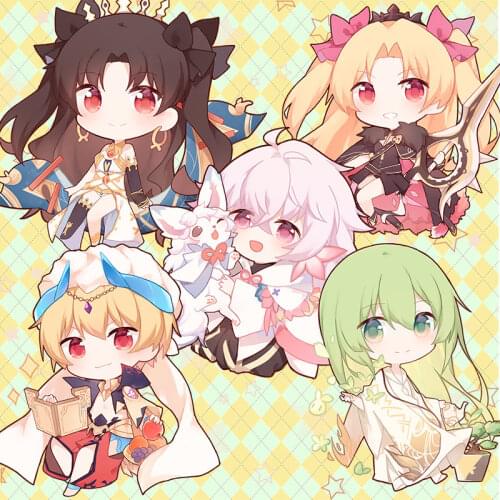 Anime Fate/Grand Order Mash Kyrielight Acrylic Keychain Keyring Double Sided Backpack Cartoon Cute Pendant Xmas Birthday Gifts