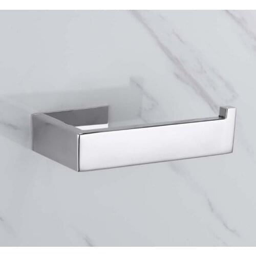 Adhesive Toilet Paper Holder 304 Stainless Steel Sliver Bathroom Kitchen Paper Towel Hanger Rack Tissue Roll Holder Free Drill