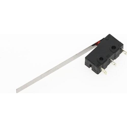 10Pcs Limit Switch, 3 Pin N/O N/C High quality All New 5A 250VAC Micro Switch 55mm long Lever Arm