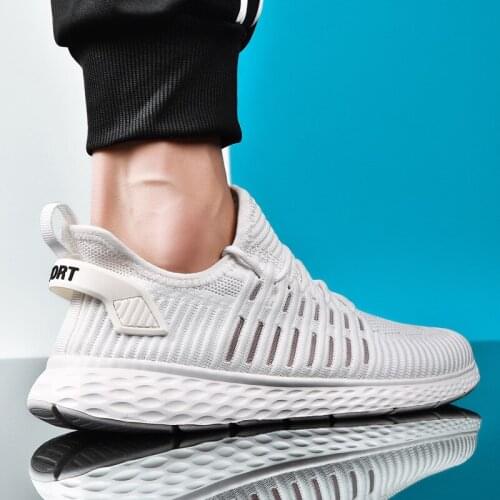 Men Women Sneakers Running Shoes Zapatos De Hombre Breathable Air Mesh Outdoor Sport Shoes Spring Autumn Couple Flats Training