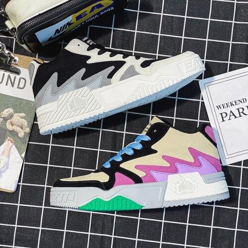 Mens Fashion Sneakers Student Board Shoes Men Casual Shoes Breathable Walking Shoes Hot Sale Student Shoes Men Vulcanize Shoes