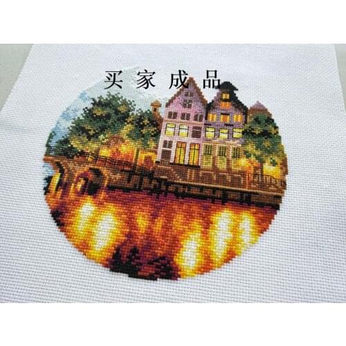 Dome120926Home Fun Cross Stitch Kit Package Greeting Needlework Counted Kits New Style Joy Sunday Kits Embroidery