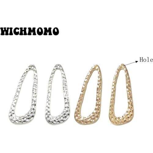 New Fashion 43mm 6pieces/bag Zinc Alloy Gold Oval Porous Connector Charms Linker for DIY Necklace Earring Jewelry Accessories