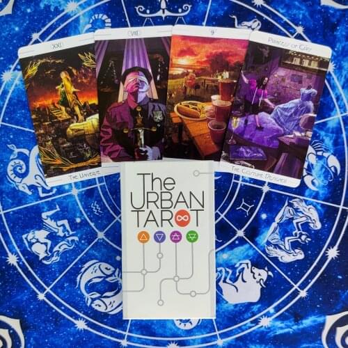 New The Urban Tarot Cards And PDF Guidance Divination Deck Entertainment Parties Board Game Support Drop Shipping 78Pcs/Box