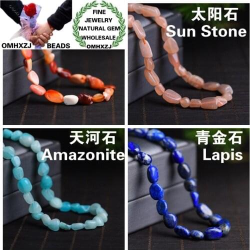 OMHXZJ Wholesale ZB174 6X8mm DIY Bracelet Necklace Jewelry Making Accessories Natural Stone Hot Fine Mixed Stone Jasper Beads