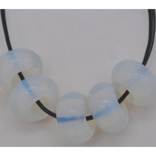 14MM Opal Big Hole Loose Beads Charms Fit Charms Jewelry For Woman Gift Bracelet Findings (5 pcs/lot) H167