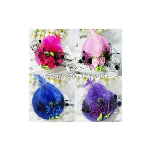 Pet accessories wholesale pet hairpin hat headwear dog hairpin cat hair Clip 5.5cm 12pcs/lot