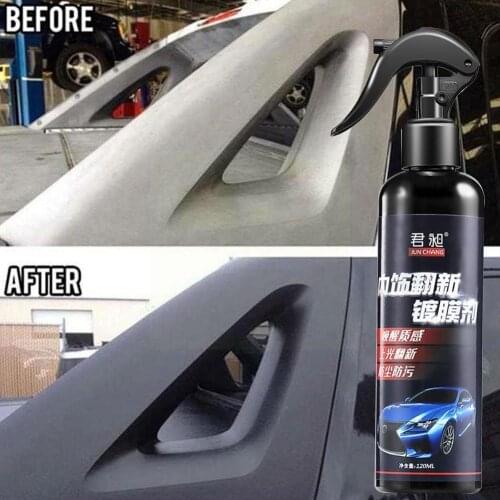 Car Interior Decoration Refurbishment Coating Agent Wax Panel Care Dial Glazing Dustproof Products Plastic Leather Instrume K4K0