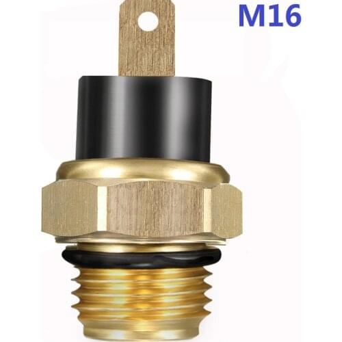 M16 M18 Motorcycle Coolant Radiator Fan Thermo Sensor Switch for Honda Yamaha Suzuki Kawasaki Motorcycle Motorbike Double Plugs
