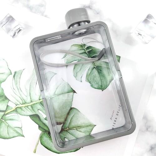 A5 Flat Water Glass Mens Paper Water Bottle Female Personality Creative Sports Bottle Square Simple Portable Fitness Cup