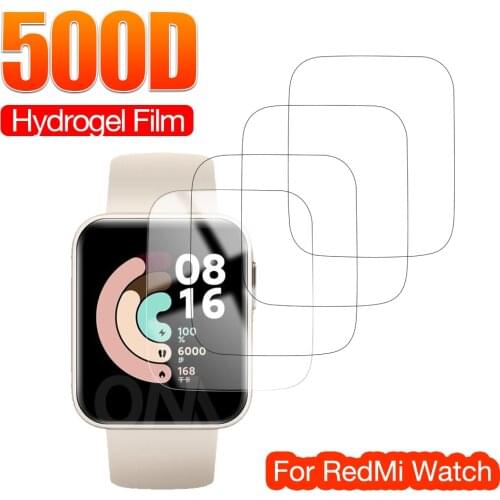 Full Coverage Screen Protector for Xiaomi Redmi Watch & Mi Smart Watch Lite Soft Hydrogel Protective Film Accessories (Not Glass