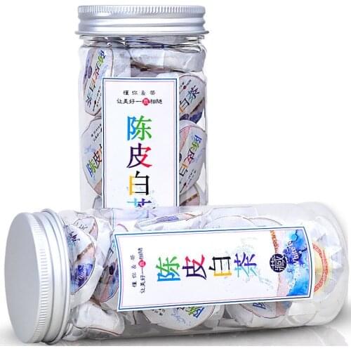 Fujian Tangerine Peel Old White Tea Aged Kongmee Long Brow Tea Tangerine Peel Mini Small White Tea Tea Cake 100g200g Canned