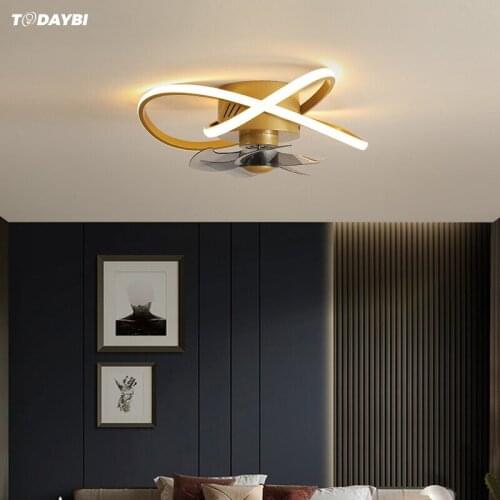 Modern Ceiling Fan Light for Bedroom Dining room Living room Decoration Indoor Lighting Home Ventilatore Soffitto