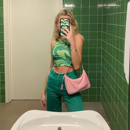 Y2K baby tee Harajuku Tank Top E-girl Aesthetic Sleeveless Cropped vintage Style stripe Kawaii Mini Vest Women Summer Camisole