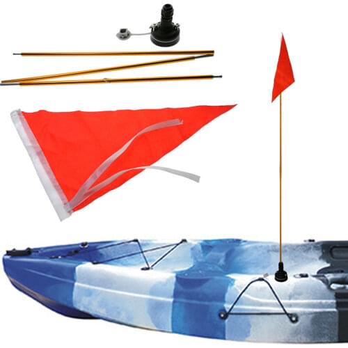 Kayak Safety Flag Canoes Paddle Boards Fishing Boat Foldable Flag