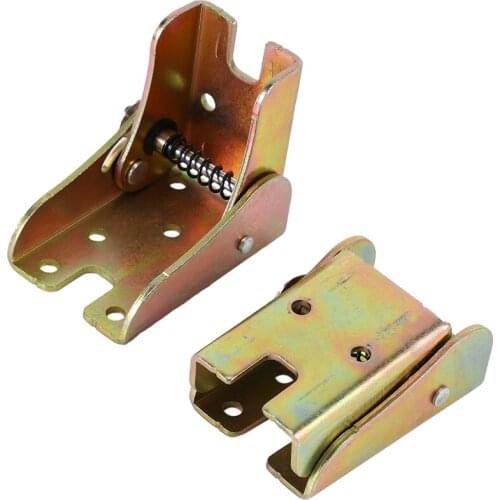 2Pcs Self Lock Folding Feet Hinges Metal for Table Leg Bracket for Sofa Bed Furnitures