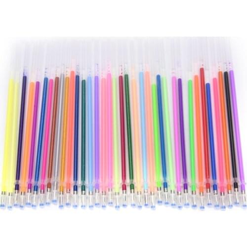 36 Colors A Set Flash Ballpint Gel Pen Highlight Refill Color Full Shinning Refill Painting Pen