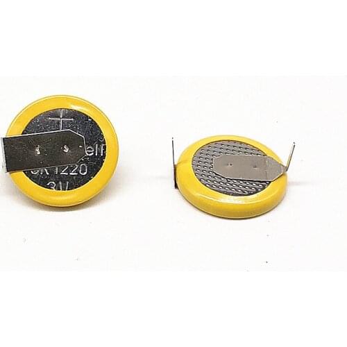 5pcs CR1220 3V button motherboard battery with solder feet