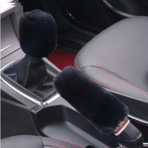 Car handbrake plush cover for Volvo S40 S60 S80 XC60 XC90 V40 V60 C30 XC70 V70