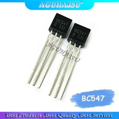 BC547B BC557B Each 50pcs all 100pcs/bag BC547 + BC557 NPN PNP Transistor TO-92 Triode Transistor