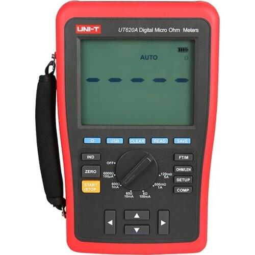 UT620A Digital Micro Ohm Meter DC low resistance tester 120mOhm-6kOhm Ohmmeter