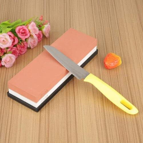 Two Sides Kitchen Knife Sharpener 3000&8000 White Corundum Sharpener Stone Non-slip Sharpening Stone Grinding Abrasive Tool