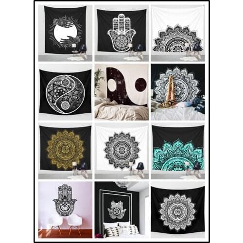 India Beautiful Mandera Flora Wall Hanging Decorative Printed Tapestry Blanket Bedspread Yoga Mat Table Cloth Home Bedding