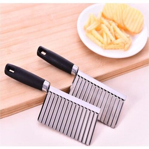 Potato slicer fries shredder vegetable cutter Multi-function shred of black wave cutter device kitchen gadgets and accessories