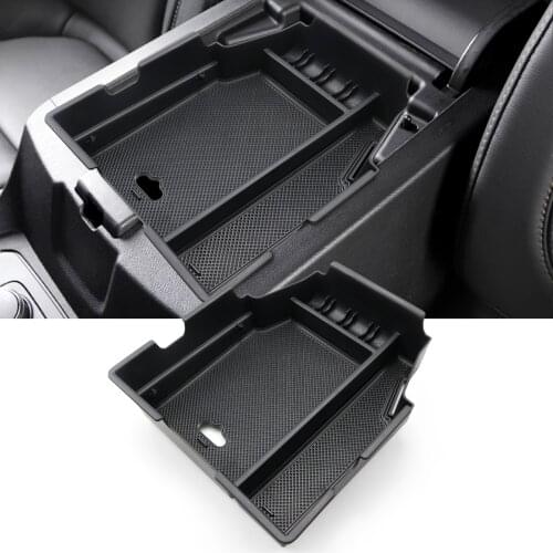 LFOTPP Car Armrest Storage Box For Traverse 2019 2020 Central Control Container Auto Interior Tidying Accessories Black