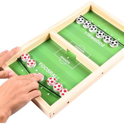 2-in-1 Table Hockey Match Game Ludo Board Game Game Adult Party Board Games