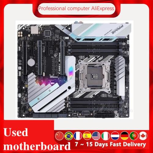 Used For Asus PRIME X299-A Original Desktop Intel X299 DDR4 Motherboard LGA LGA 2066 USB3.0 M.2 SATA3
