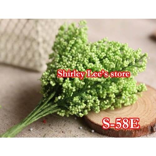 Wholesale--144 bunches=1728pcs mini heather bouquet in GREEN, floral accessories(Free Shipping by Express)
