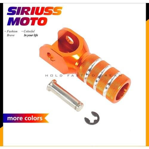 Orange Motorcycle Accessories CNC Aluminum Shift Lever Toe Peg For EXC 125/200/250/300/380/400/450/500/520/525/530 EXC-F