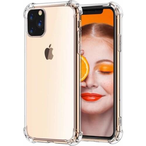 Anti-fall Shockproof Silicone Phone Case For iPhone 12 11 Pro 7 8 6 6S Plus 8 Plus X XS Max XR clear Protection Back Cover