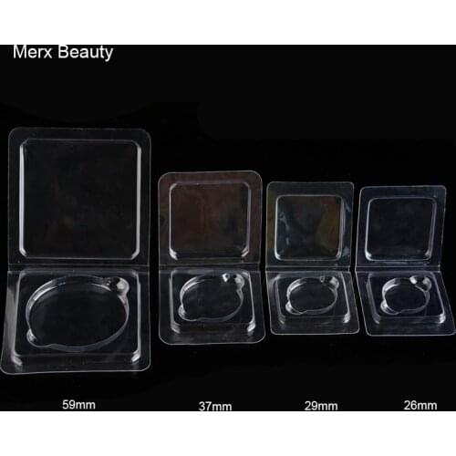 PVC Clamshell Plastic Blister PVC Eyeshadow Palette for Press Pans Eyeshadow PVC Packing 50 Sets/lot MERX BEAUTY Brand