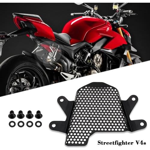 Motorcycle Tank Grille For Ducati Streetfighter V4S V4 Pillion Peg Removal Kit Fuel Tank Cover Guard 2020