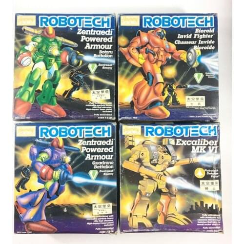 Robotechs Zentraedi Powered Armour Botoru Battalion Bioroid Invide Fighter Chasseur Excaliber MK Soldier Robot Action Figure