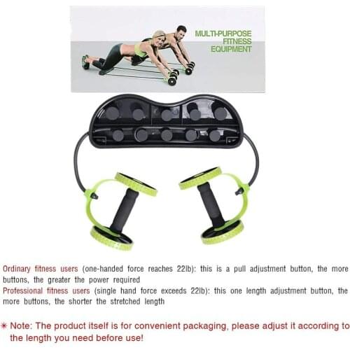AB Wheels Roller Stretch Elastic Abdominal Resistance Pull Rope Tool Abdominal Muscle Trainer Exercise Home Fitness Equipment
